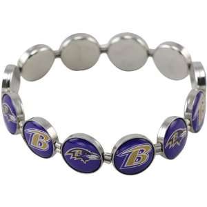  Baltimore Ravens Enamel Charm Beaded Bracelet Sports 
