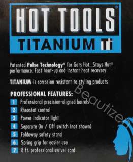 NIB HOT TOOLS Blue Ice Titanium 3 Barrel Waver Iron  