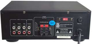   Amplifier W/ 2 Microphone Inputs W/ Treble/Bass/Echo & Volume Control