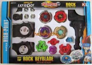   Top Metal Fusion Double String Launcher Beyblade Battle Toy Set #8005
