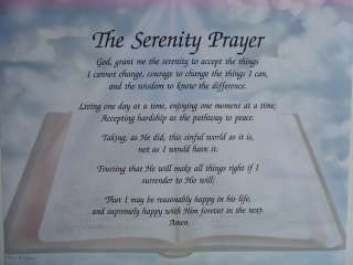 The Serenity Prayer Christian Poems Bible Verse Gift  