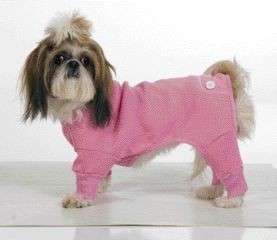 Fashion Pet Long John Thermal Pajamas PJs Dog LG Pink  