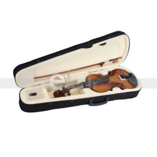 New 4/4 Natural Acoustic Violin + Case + Bow + Rosin  