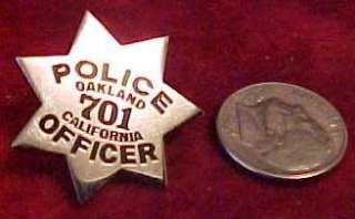 Oakland California Police Badge mini New  