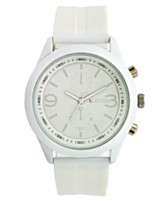 Unlisted Watch, Mens White Silicone Strap UL1201