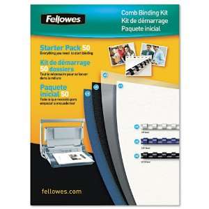  Fellowes : Comb Binding Kit, 50 Binding Combs, 50 Front 