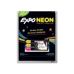  Expo Dry Erase Board with Neon Marker   Black   SAN1764037 