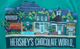   Chocolate World Factory Reeses T Shirt Candy Cartoon Medium M  