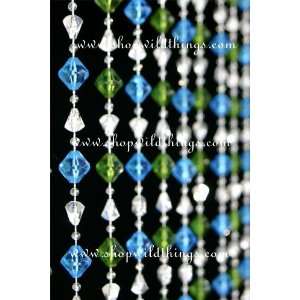  Gemstones Green Blue Beaded Curtain Arts, Crafts & Sewing