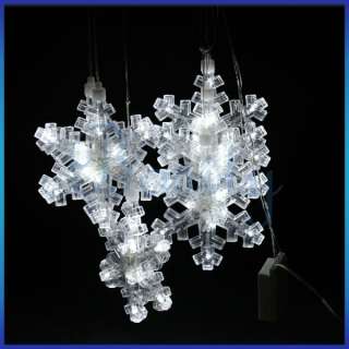 110V 60 LEDs 10 Feet Snowflake Decor Xmas Festival Wedding Fairy 