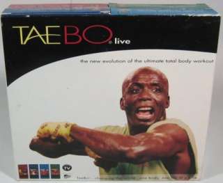 Billy Blanks TAEBO TAE BO Live VHS Set 4 Tapes  