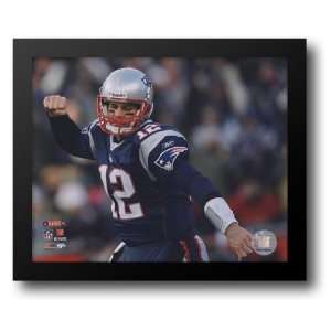  Tom Brady 2007 AFC Championship Game Action 14x12 Framed 