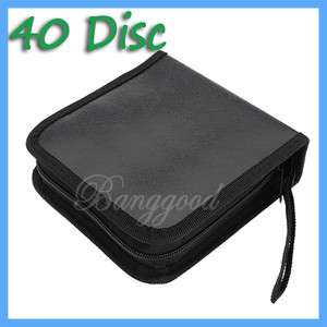 40 disc CD DVD Holder DJ Storage Case Disc Organizer Wallet Bag Album 