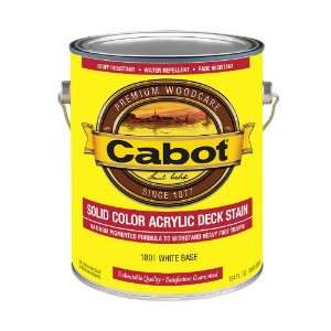  Cabot 1 Gallon Latex Decking Stain Solid White Base 140 