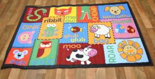  Design 5x7 EDUCATIONAL for KIDS   NON SKID AREA RUG 
