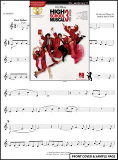   Sheet Music   High School Musical 3 Clarinet Sheet Music Book +CD NEW