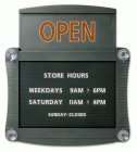Quartet Double Sided Open Closed Sign   993  