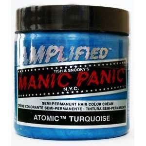   Panic Atomic Turquoise Blue Amplified Semi Permanent Hair Dye Beauty