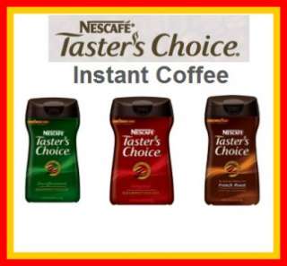 3x Nescafe Tasters Choice Instant Coffee Canisters *Pick your flavor 