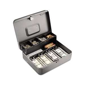  Tiered Cash Box with Bill Weights, 12 in, Cam Key Lock 