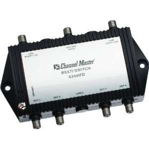  Channel Master 6344IFD Satellite Multiswitch 4 output with 