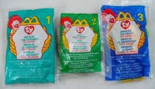 Set of 12 NIP 1999 McDonalds Ty Teenie Beanie Babies Lot  