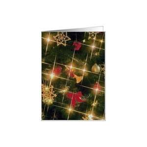  Christmas Tree with lights and ornaments Card Health 