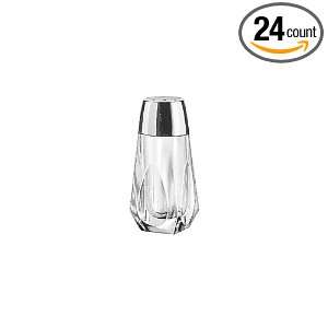 Libbey Glass 1.5 Oz Salt / Pepper Shaker w/ Chrome Plated Plastic Top 