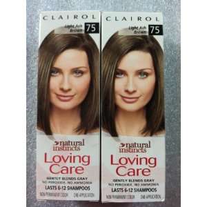  Clairol natural insticts Loving Care 75 light ash brown 