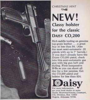 Great vintage print ad featuring a holster for the Daisy BB pistol.