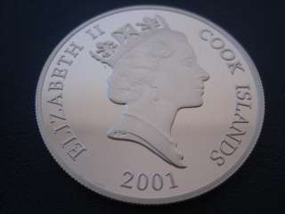 COOK ISLANDS 10 DOLLAR 2001 PP OLYMPIADE 2004 SILBER  