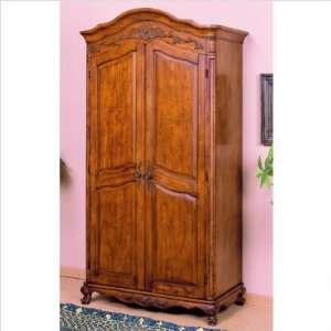   8081 Series Elegant French Computer Armoire in Cherry