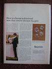1973 Print Ad Keepsake Diamond Wedding Rings ~ Now That Youve Chosen 