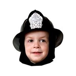  Child Black Fireman Costume Hat: Toys & Games