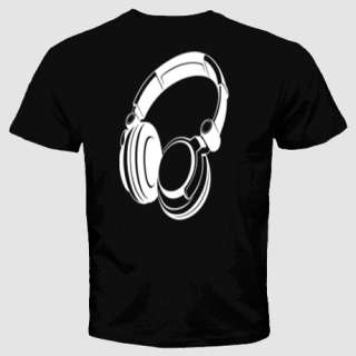 dj headphones t shirt DJ music fuuny parties cool tee  