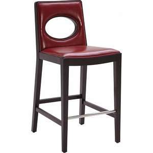   Home   Laguna Counter Height Stool in Red Leather
