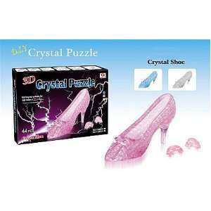  Slipper Shoe 3D Crystal Jigsaw Puzzle BLUE: Toys & Games