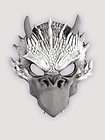 adult latex dragon half mask halloween costume grey expedited shipping