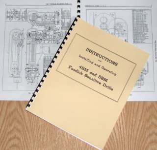 4BM and 5BM Sensitive Drill Presses Instructions and P arts Manual