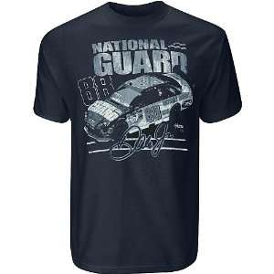   Authentics Dale Earnhardt, Jr. National Guard Vintage Car T Shirt