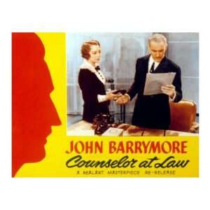  Counsellor at Law, Bebe Daniels, John Barrymore, 1933 