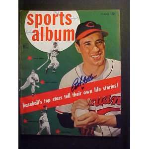 Bob Feller Cleveland Indians Autographed Summer 1951 Sports Album 