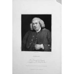  Charles Knight Ludgate 1835 Antique Portrait Johnson