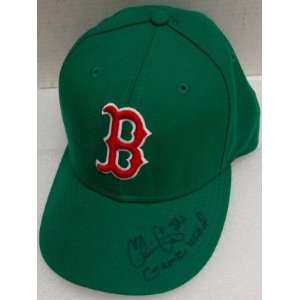  Chris Carter Autographed Game Worn Green Boston Red Sox 