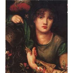  Hand Made Oil Reproduction   Dante Gabriel Rossetti   24 x 