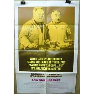 Movie Poster Law And Disorder Carroll OConnor Ernest Borgnine Lot006