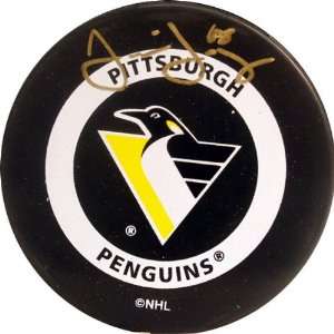 Jaromir Jagr Pittsburgh Penguins Autographed Game Model Puck