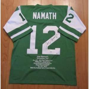 Joe Namath Signed Uniform   TB MN Stat UDA LE 1 12   Autographed NFL 