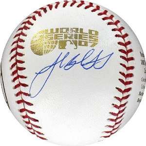 Josh Beckett 2007 World Series Champs Logo Baseball