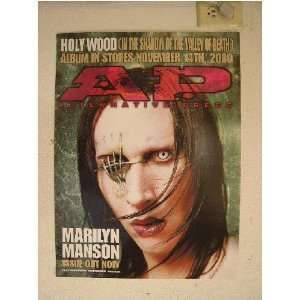 Marilyn Manson Poster Alternative Press Holy Wood Album
